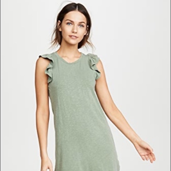 Anthropologie/ Sundry ruffled tank midi dress - Picture 3 of 14